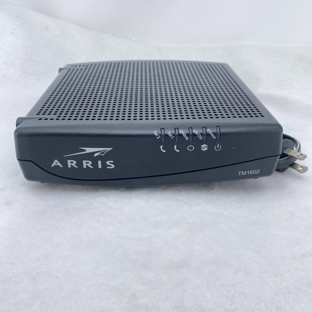 Arris TM1602A DOCSIS 3.0 Telephony Cable Modem Black TM1602